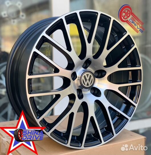 Диски VAG VW R18 5x112 Black Groove Gloss