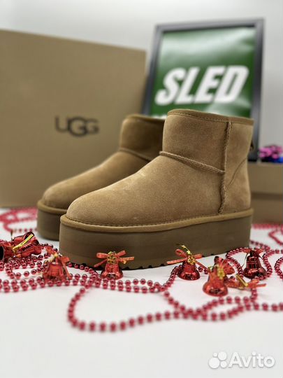 Угги Ugg Classic Mini Platform Chestnut