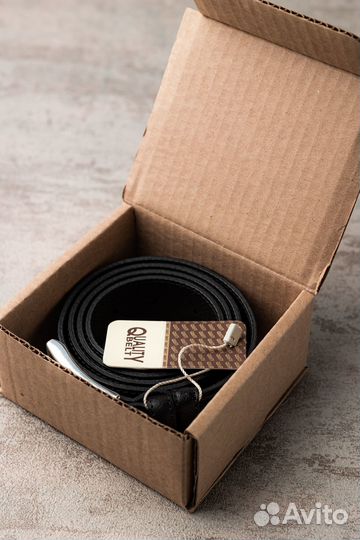 Мужской кожаный ремень