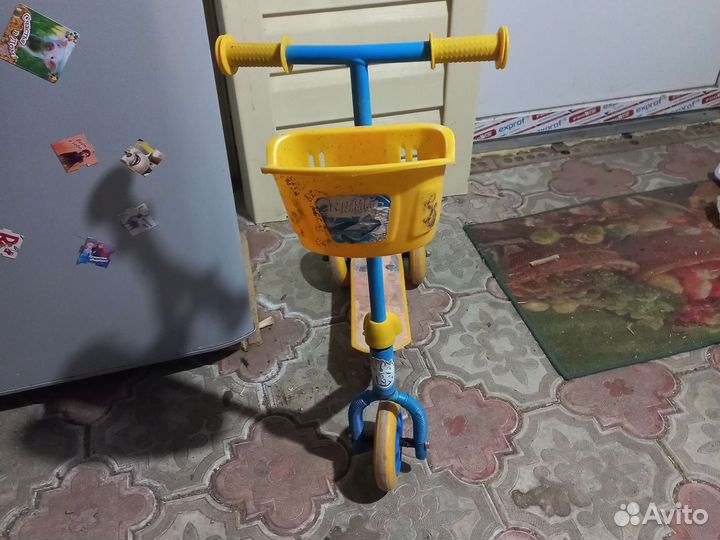 Самокат детский трехколесный бу