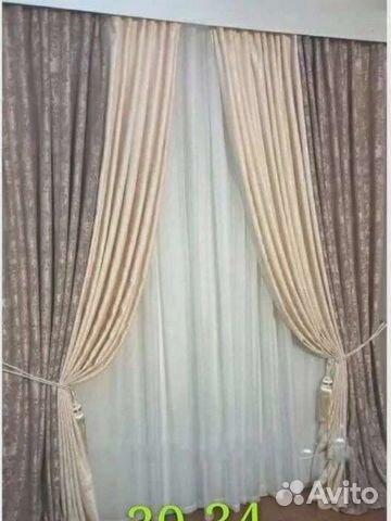 Комплект тюль шторы