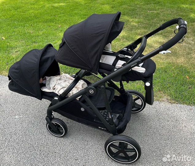 Детская коляска для двойни Cybex Gazelle S 2 в 1