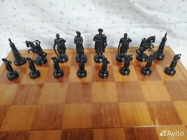 Шахматы СССР сувенирные подарочные «Казаки»