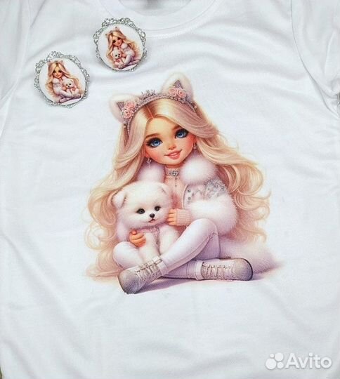 Футболки с сублимацией и бантиками