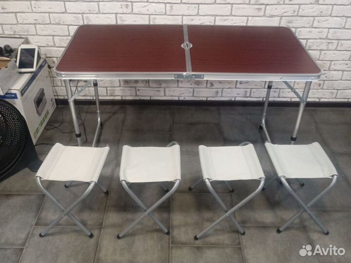 Стол складной торговый туристический со стульями
