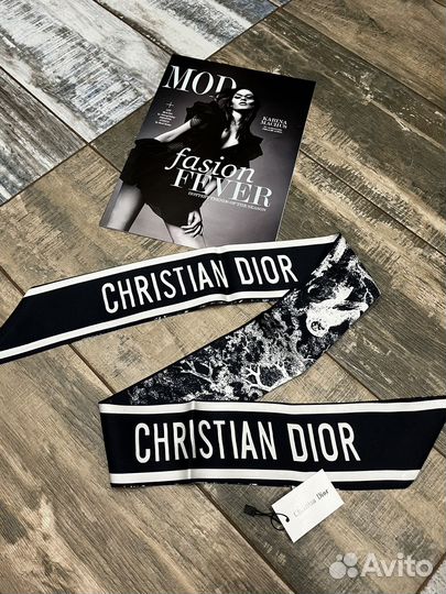 Шелковая лента твилли Twilly повязка Dior