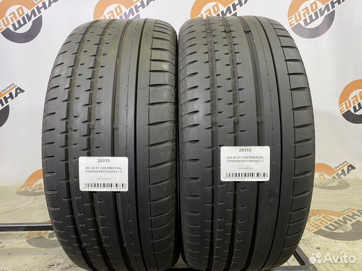 Continental ContiSportContact 2 265/40 R21 102Y