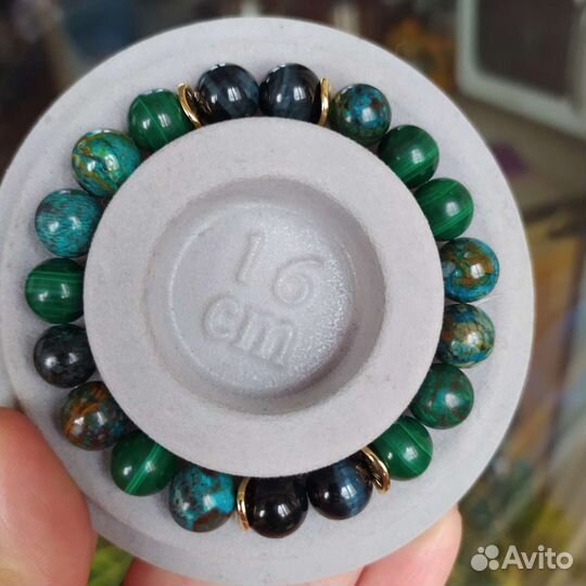 Браслеты с хризоколлой, амазонитом, малахитом