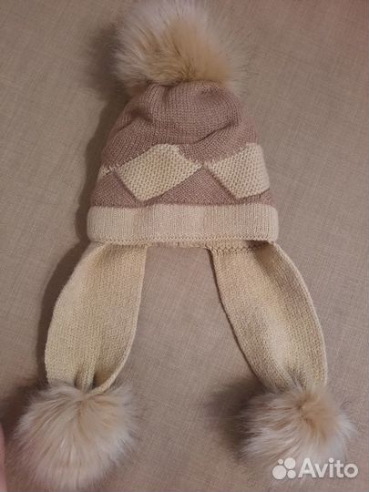 Шапка для девочки зима