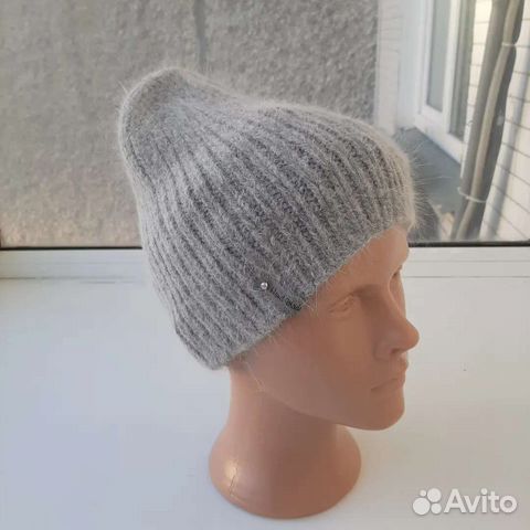 Шапка Бини. Пух норки. Женская