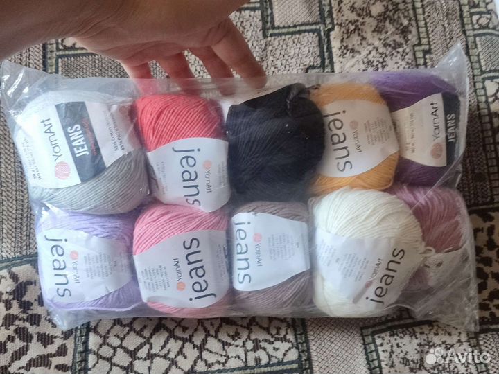 Пряжа для вязания yarnart jeans