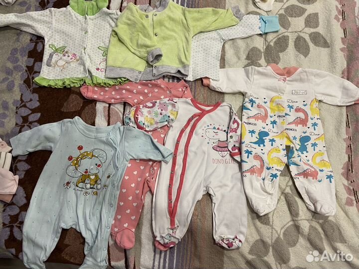 Вещи пакетом на новорожденного (девочка 56-62)