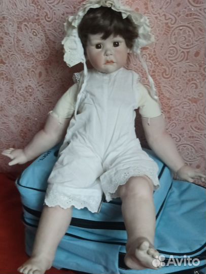 Кукла фарфоровая авторская Helga от H.Hunzel 1989