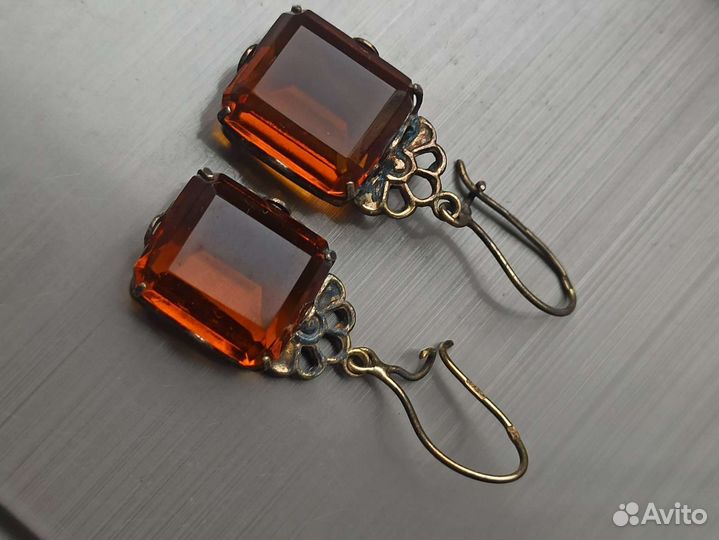 Серебряные серьги 875