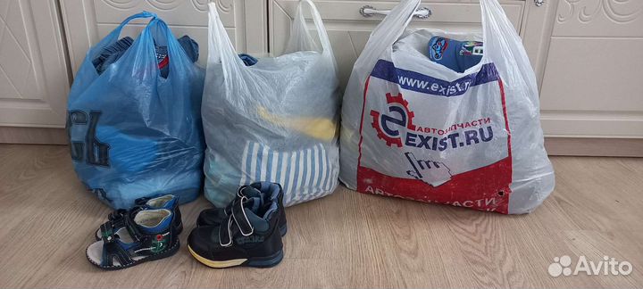 3 пакета вещей на мальчика 1 5-2.5 года