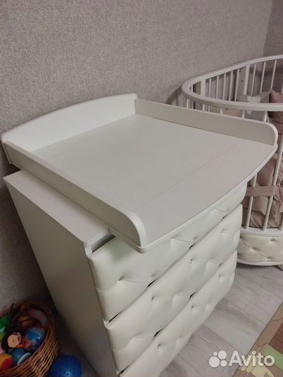 Детская кроватка трансформер с комодом