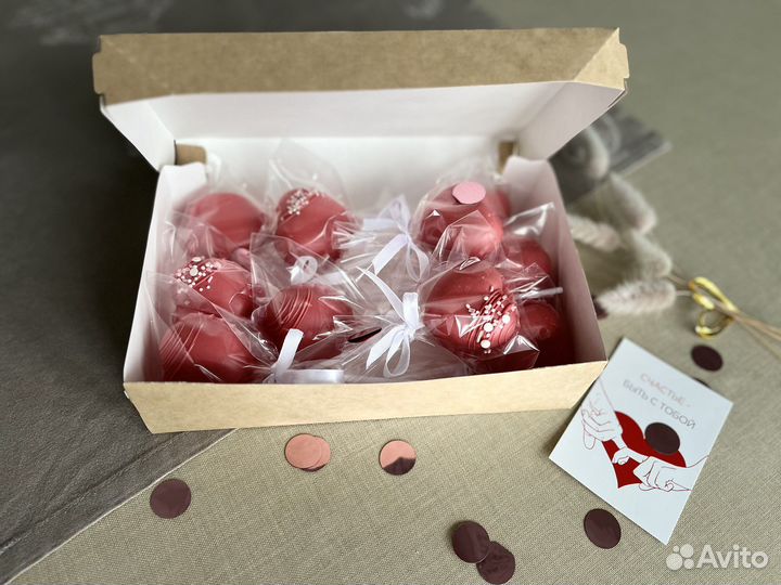 Кейк попс сердце