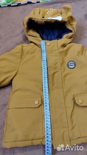 Куртка, штаны, ботинки демисезонные, шапочка 92