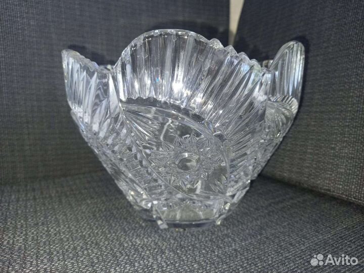 Хрустальный салатник большой, СССР