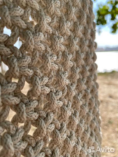 Подвесное кресло шатёр макраме