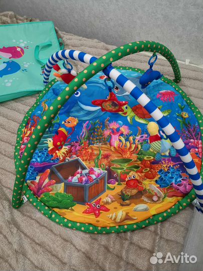 Развивающий коврик Baby whales