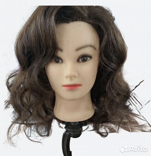 Голова манекен с натуральными волосами
