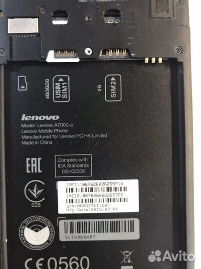 Lenovo A7000, 2/8 ГБ