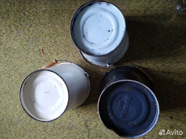 Ведра 10л и кружки эмалированные СССР