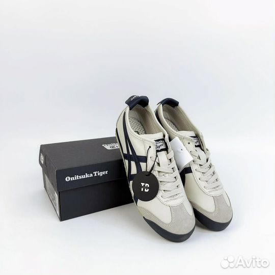 Кеды бежевые Onitsuka Tiger Mexico 66 Birch Berken