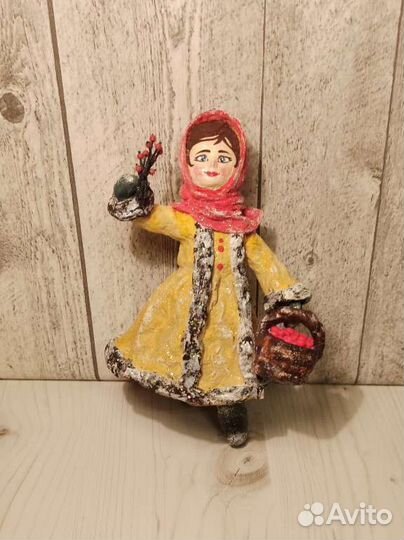 Елочные игрушки из ваты СССР