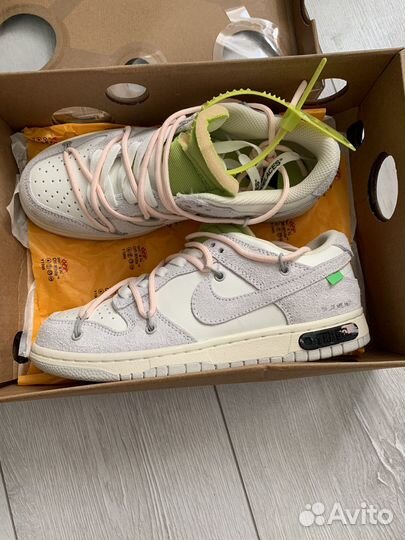 Кроссовки nike sb dunk low off white
