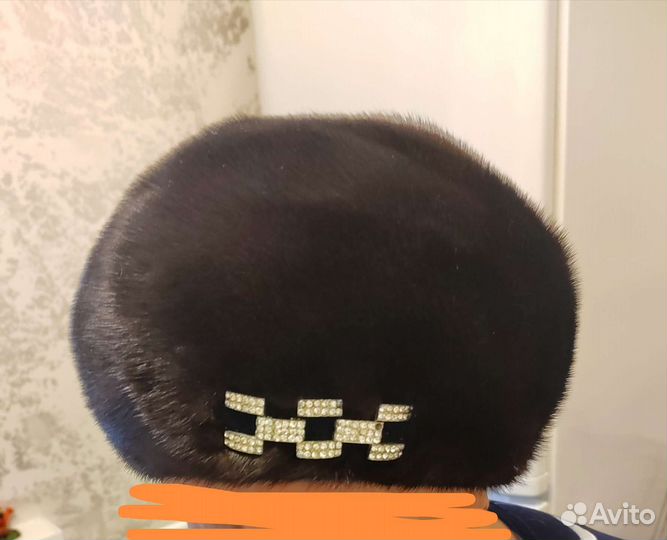 Норковый мягкий берет