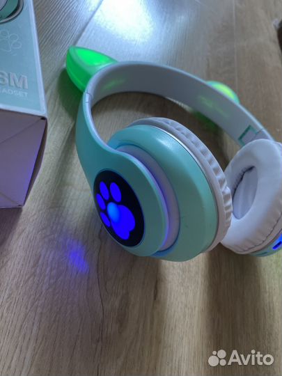 Беспроводные наушники с кошачьими ушками