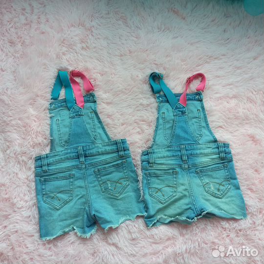 Джинсовый комбинезон для девочки 116 и 122
