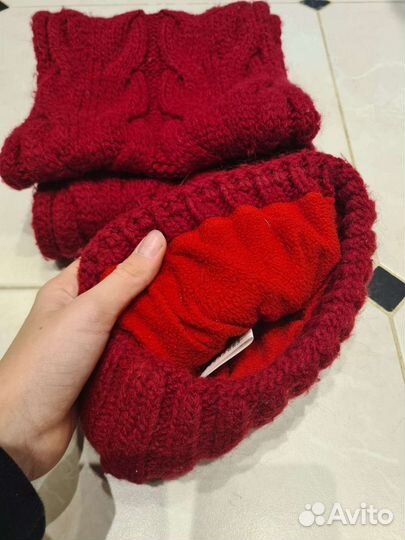 Женский шарф и шапка