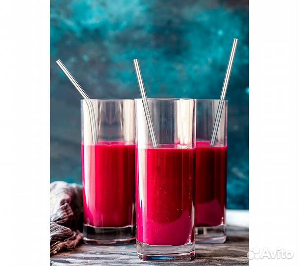 Многоразовые металлические трубочки RoadLike 8шт