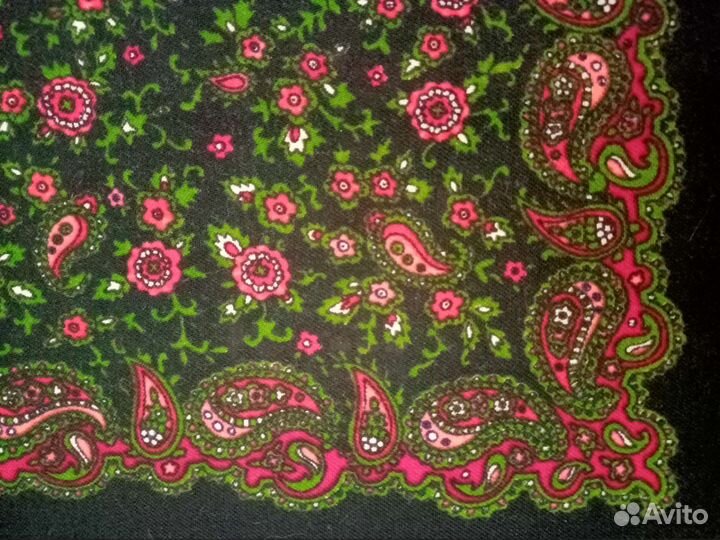 Павловопосадский платок шерсть СССР