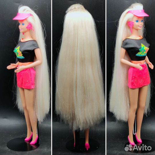 1993 год. Барби Глиттер Хеир. Glitter Hair Barbie