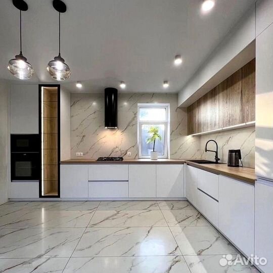 Кухонный гарнитур в современном стиле на заказ