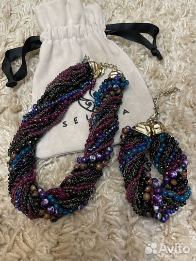 Колье с браслетом