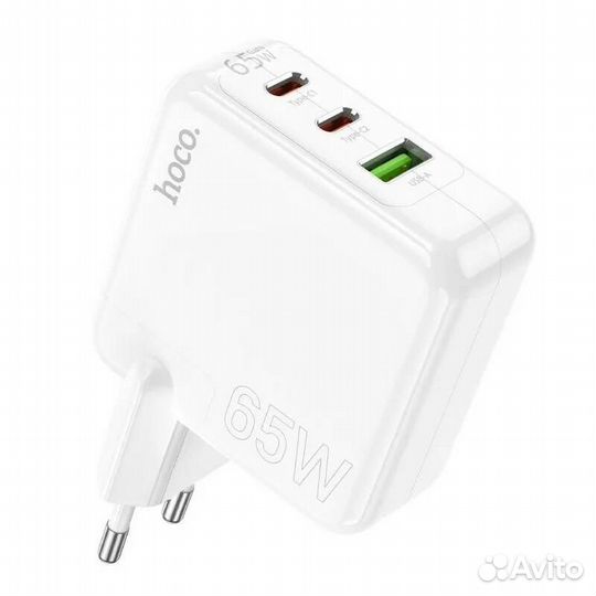 Сзу, 1 USB 18W+2 PD 65W (C115A), hoco