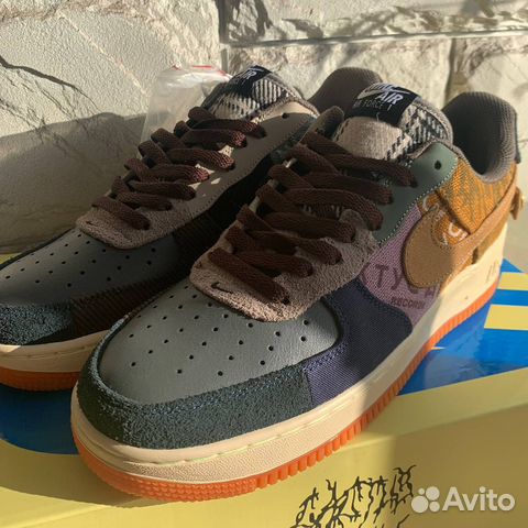 Кроссовки Nike Air Force Travis Scott Cactus Jack