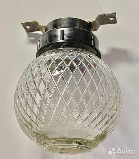 Светильник настенный, стекло, диаметр 13 см