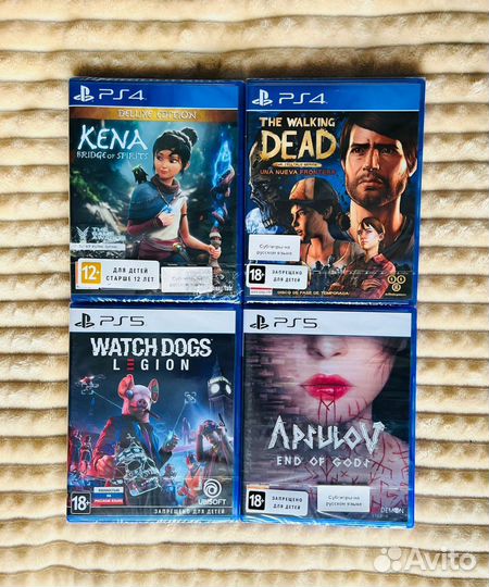 Диски ps4,ps5 новые в упаковке