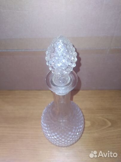 Графин, богемское стекло, Н-29,5 см, 0,5 л