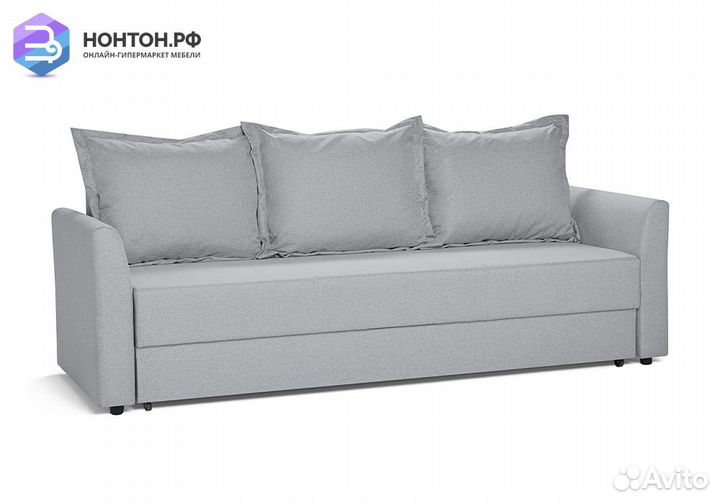 Диван еврокнижка Монца серый