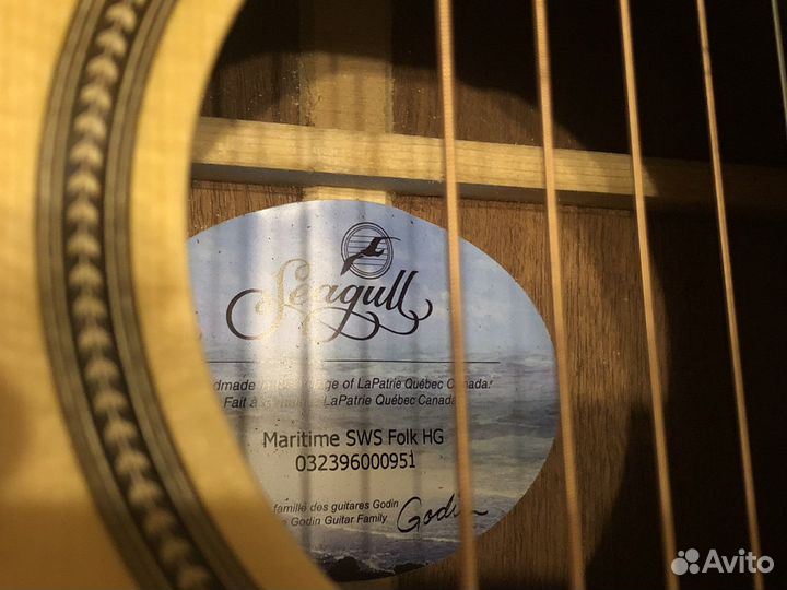 Гитара Seagull (Godin) полностью из массива