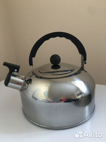 Чайник со свистком новый 2л. нержавеющая сталь