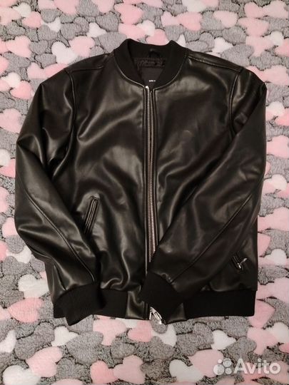 Кожаная куртка мужская бу