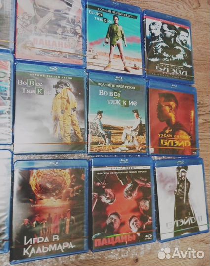 Blu-ray фильмы, сериалы в плёнке